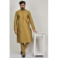 Gold Mens Kurta Pajama