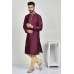 Maroon Indian Men Ethnic Festive Kurta Pajama