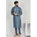 Grey Ethnic Punjabi Mens Kurta Pajama