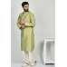 Pista Embroidered Indian Ethnic Mens Kurta Pajama