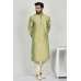 Pista Embroidered Indian Ethnic Mens Kurta Pajama