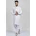 White Pakistani Men’s Readymade Kurta Shalwar