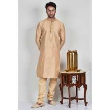 Gold Mens Wedding Kurta Pajama