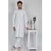 White Embroidered Shalwar Kameez For Men