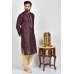 Maroon Embroidered Designer Men's Kurta Pajama
