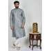 Grey Jammawar Style Mens Kurta Pajama