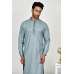Grey Readymade Kurta Shalwar Mens Eid Suit