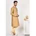Gold Indian Designer Mens Embroidered Kurta Set