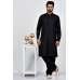 Black Indian Mens Readymade Kurta Shalwar Suit