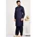 Navy Blue Pakistani Designer Mens Kurta Shalwar
