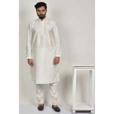 White Readymade Kurta Pajama