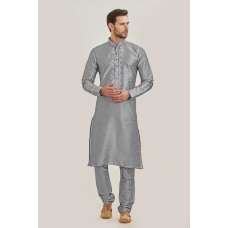 Silver Grey Indian Kurta Pajama For Men
