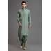 OLIVE GREEN MENS KURTA SALWAR SUIT