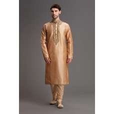 RICH GOLD EMBROIDERED KURTA PAJAMA DRESS FOR GROOM