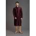DARK MAROON INDIAN WEDDING MENSWEAR KURTA PAJAMA