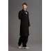 JET BLACK PAKISTANI MEN'S KURTA SHALWAR