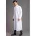 WHITE LONG SLEEVE STITCHED MEN'S THOBE JUBBA
