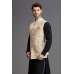 Cream Gold Stylish Waistcoat For Men Cream Gold Stylish Waistcoat For Men