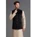 BLACK PAKISTANI READYMADE WAISTCOAT