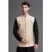 Cream Gold Stylish Waistcoat For Men Cream Gold Stylish Waistcoat For Men