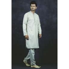 Pista Embroidered Indian Kurta Men's Suit