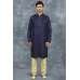 Navy Blue Gold Indian Kurta Pajama Mens Ethnic Clothing Navy Blue Gold Indian Kurta Pajama Mens Ethnic Clothing