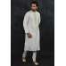 Off White Indian Mens Kurta Pajama Suit