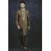 Brown Ethnic Men's Kurta Pajama Indian Readymade Menswear Suit