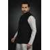  Grey Kurta Pajama Black Waistcoat Eid Suit