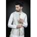 White Waistcoat Indian Suit Men's Readymade Kurta Pajama Set