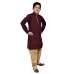 MAROON EMBROIDERED CHIKANKARI KURTA SHALWAR 