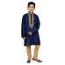 NAVY BLUE GOLD KURTA SET AND PYJAMA READY MADE BOYS SUIT