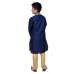 NAVY BLUE GOLD KURTA SET AND PYJAMA READY MADE BOYS SUIT