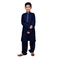 NAVY BLUE READY MADE BOYS WEAR SHALWAR KAMEEZ 