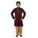 MAROON EMBROIDERED CHIKANKARI KURTA SHALWAR 