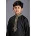 BLACK PAKISTANI DESIGNER BOYS KURTA SHALWAR 