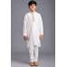 Off White & Gold Embroidered Boys Kurta Pajama Set Off White & Gold Embroidered Boys Kurta Pajama Set