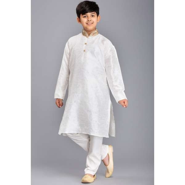 WHITE BOYS EID KURTA SHALWAR 