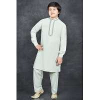 MINT GREEN READYMADE PAKISTANI BOYS KURTA SHALWAR