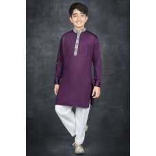 Purple Traditional Boys Eid Kurta Shalwar