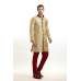 GOLD AND MAROON SLEEK KURTA AND PAJAMA INDIAN MEN'S WEAR 