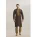 COPPER BROWN MEHNDI STYLE READY MADE MENS KURTA SHALWAR