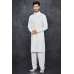 CREAM INDIAN PAKISTANI MEN'S DESIGNER SALWAR KAMEEZ