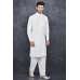 CREAM INDIAN PAKISTANI MEN'S DESIGNER SALWAR KAMEEZ