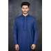 NAVY BLUE READYMADE INDIAN MEN'S KURTA SALWAR