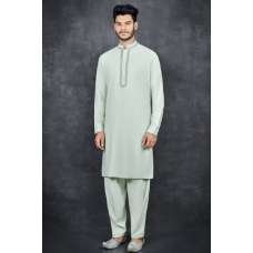 GREEN READYMADE PAKISTANI STYLE KURTA SHALWAR