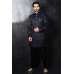 NAVY BLUE INDIAN ETHNIC STYLE MEN'S WEAR COAT PANT SET