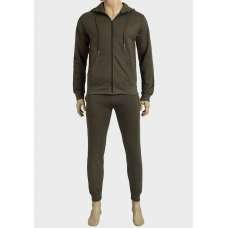 Olive Mens Fleece Lined Designer King Couture 2-Piece Tracksuit Olive Mens Fleece Lined Designer King Couture 2-Piece Tracksuit