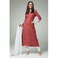 Rose Pink Fancy Pakistani Suit Churidar Dress