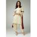 CREAM FEMININE STYLISH READYMADE SALWAR SUIT